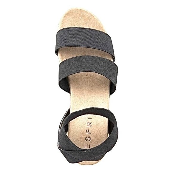 ESPRIT ALLISON Women's Flatform Espadrille Heels Sandals Black Size 10 - Picture 4 of 6